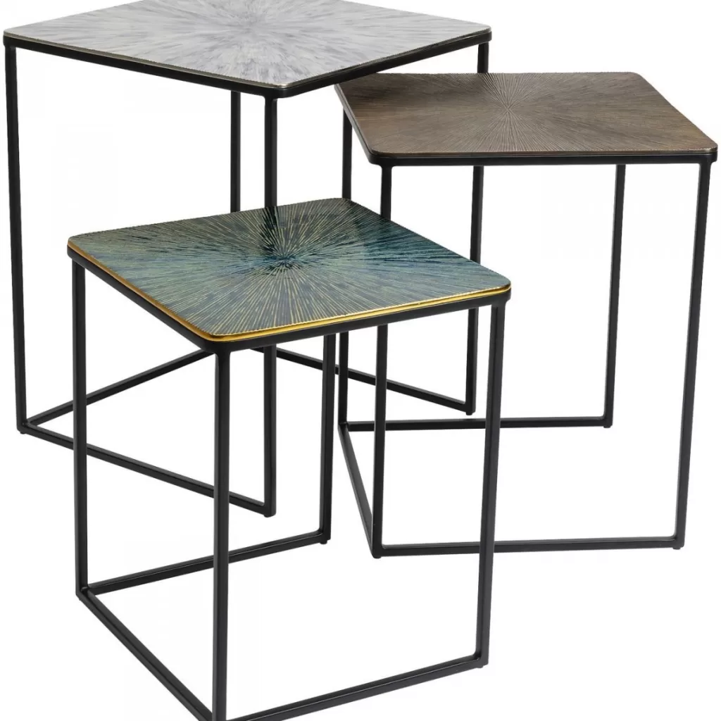Sohvapöydät>KARE Design Ray Square Sivupöytä (3/Setti)