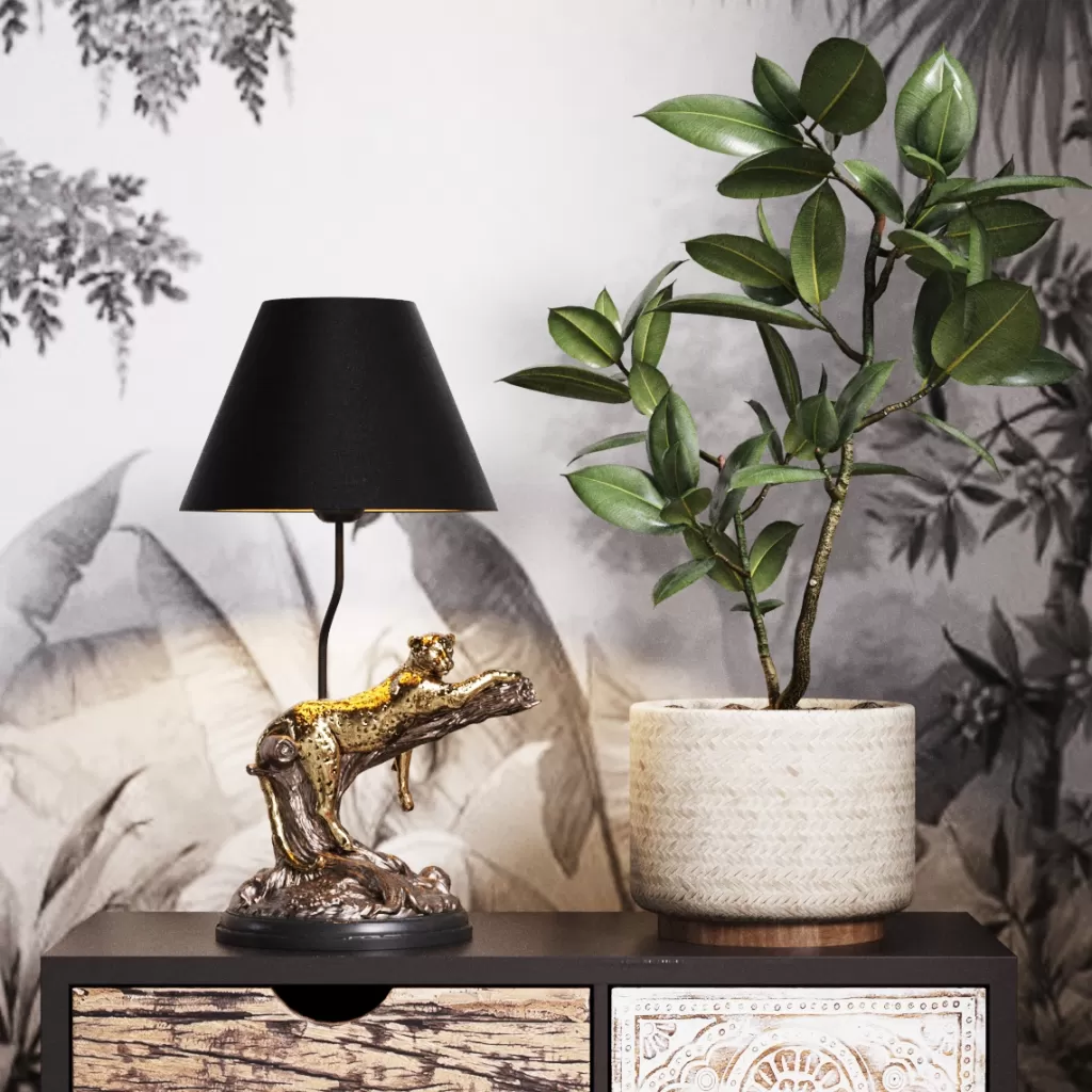 Pöytävalaisimet>KARE Design Relax Leopard Leopardi Pöytävalaisin 50cm