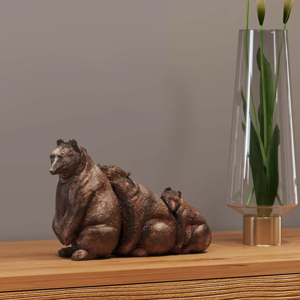 Koriste-Esineet>KARE Design Relaxed Bear Family Karhuperhe Koriste-esine