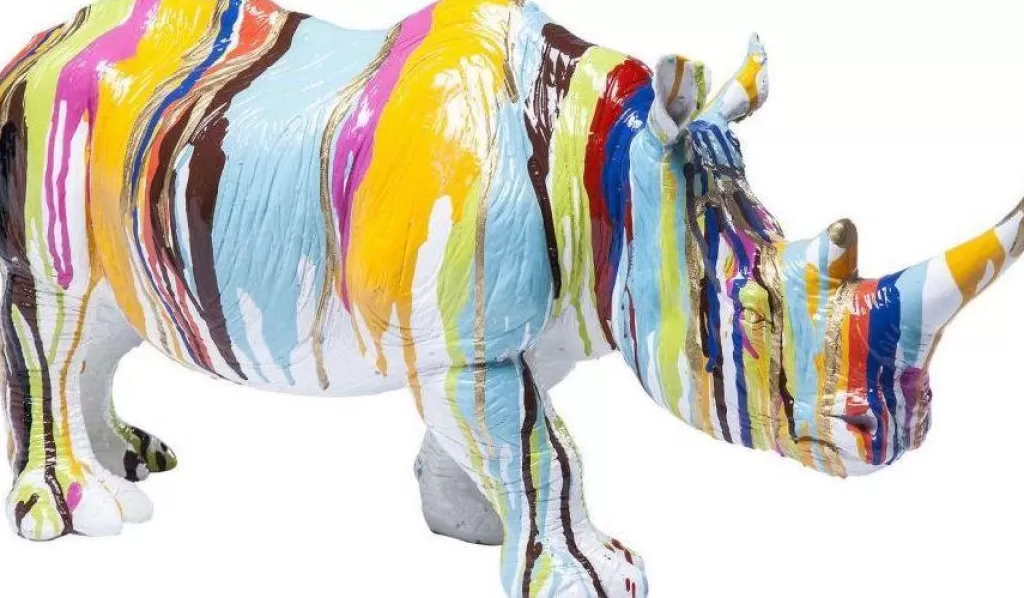Koriste-Esineet>KARE Design Rhino Colore Sarvikuono Koriste-esine 26cm