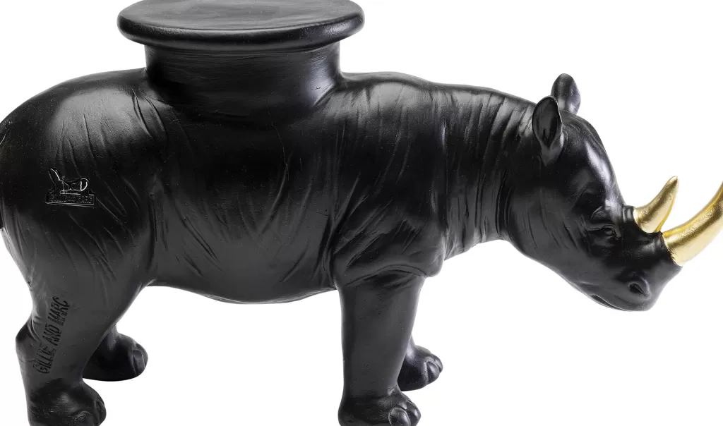Koriste-Esineet>KARE Design Rhino Sarvikuono Koriste-esine Musta 41cm