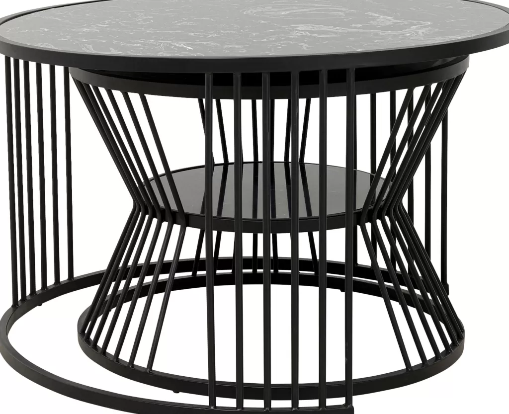 Sohvapöydät>KARE Design Roma Sohvapöytä, Musta (2/Setti)