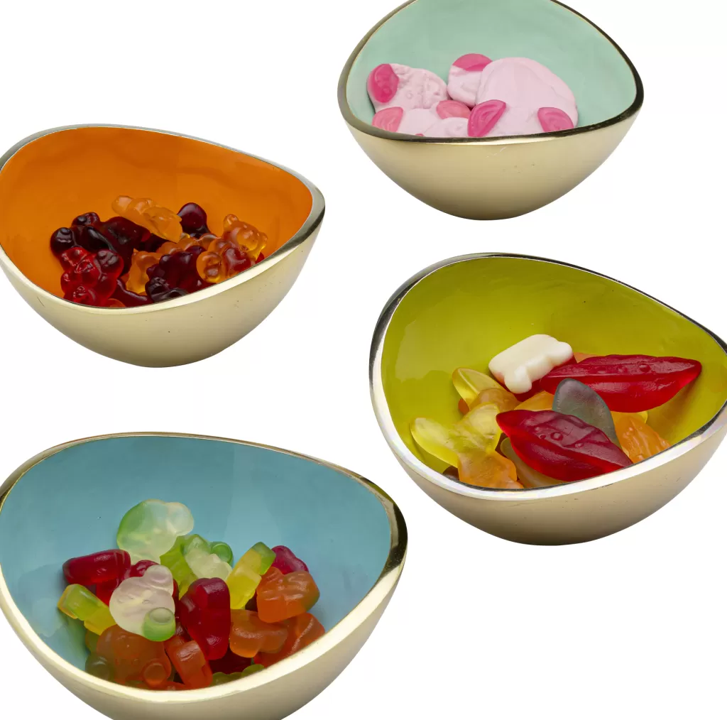 Astiat Snackseille>KARE Design Samba Colore Plain Koristekulhot 4-setti