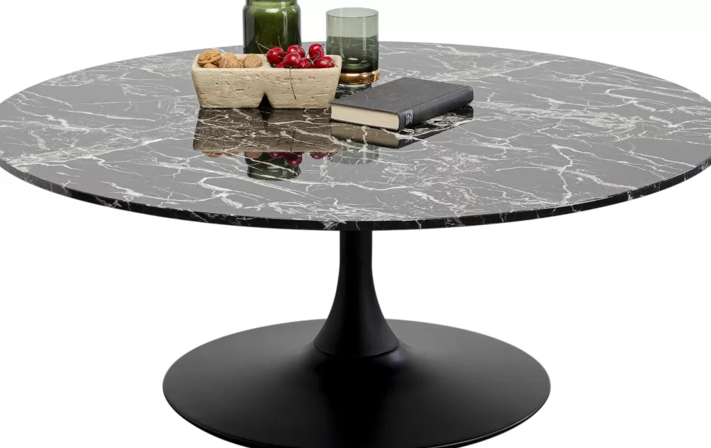 Sohvapöydät>KARE Design Schickeria Marble Sohvapöytä Musta Ø110cm