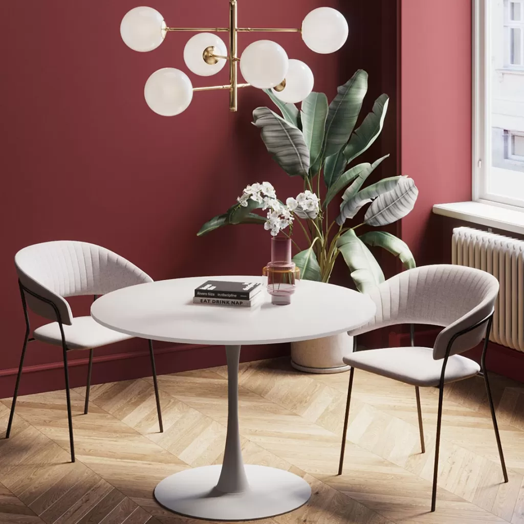 Pöydät>KARE Design Schickeria Pyöreä Pöytä - Valkoinen Ø110