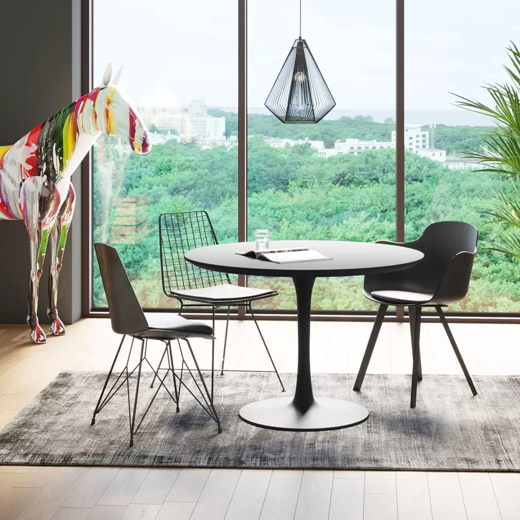 Pöydät>KARE Design Schickeria Pyöreä Pöytä, Musta Ø110