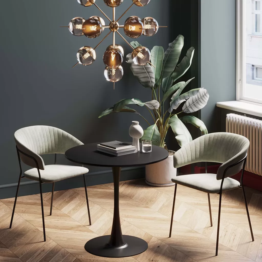 Pöydät>KARE Design Schickeria Pyöreä Pöytä, Musta Ø80