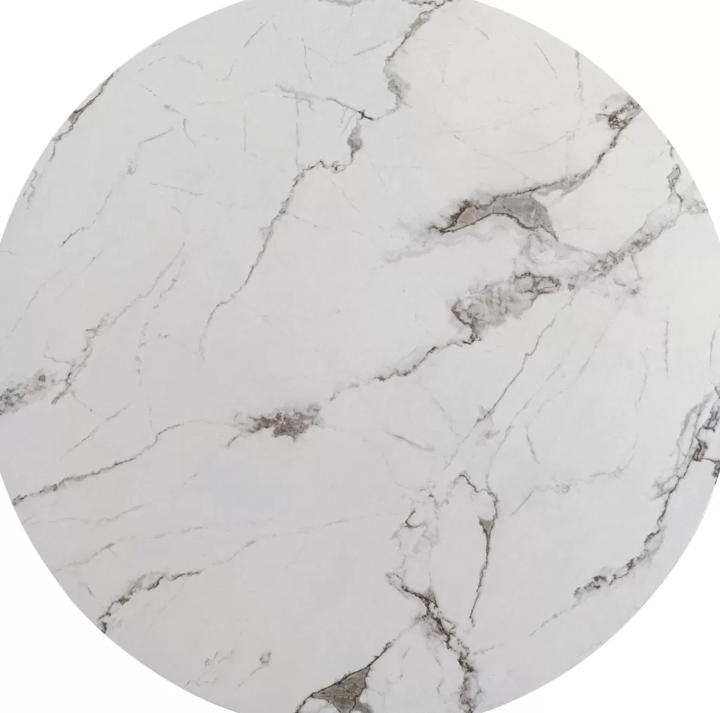 Pöydät>KARE Design Schickeria Pöytälevy, Marmoripinnoite, Valkoinen Ø80cm