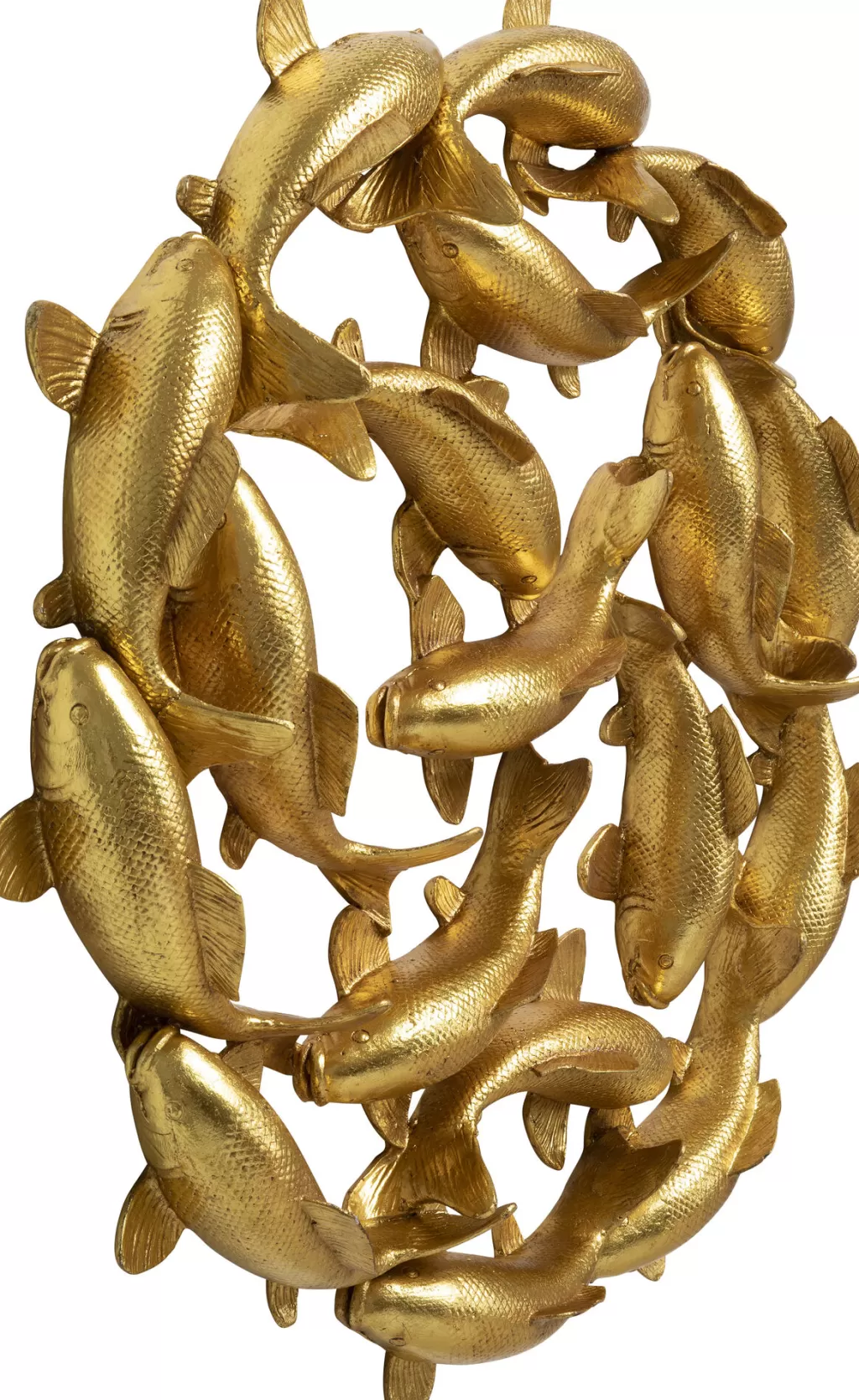 Seinäkoristeet>KARE Design School Of Koi Gold Seinäkoriste Kulta Ø102cm