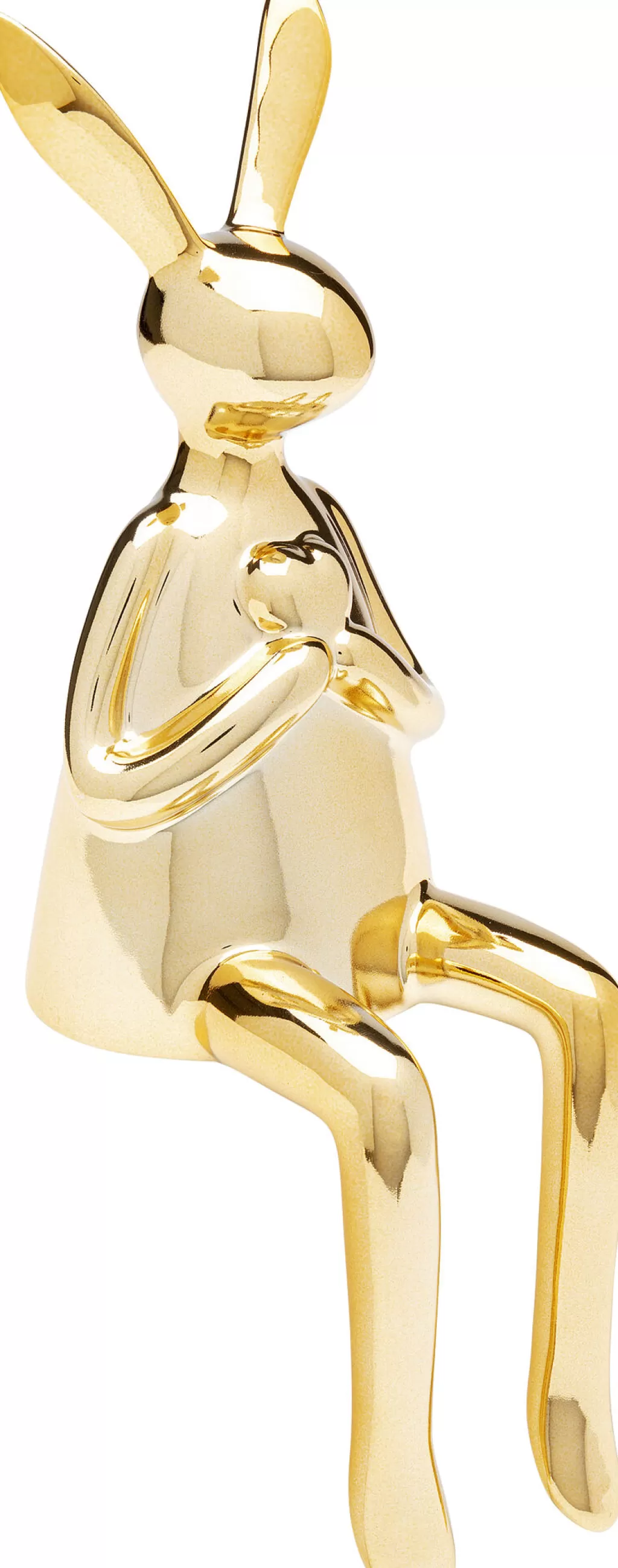 Koriste-Esineet>KARE Design Sitting Rabbit Heart Jänis, Pupu, Koriste-esine Kulta 29cm
