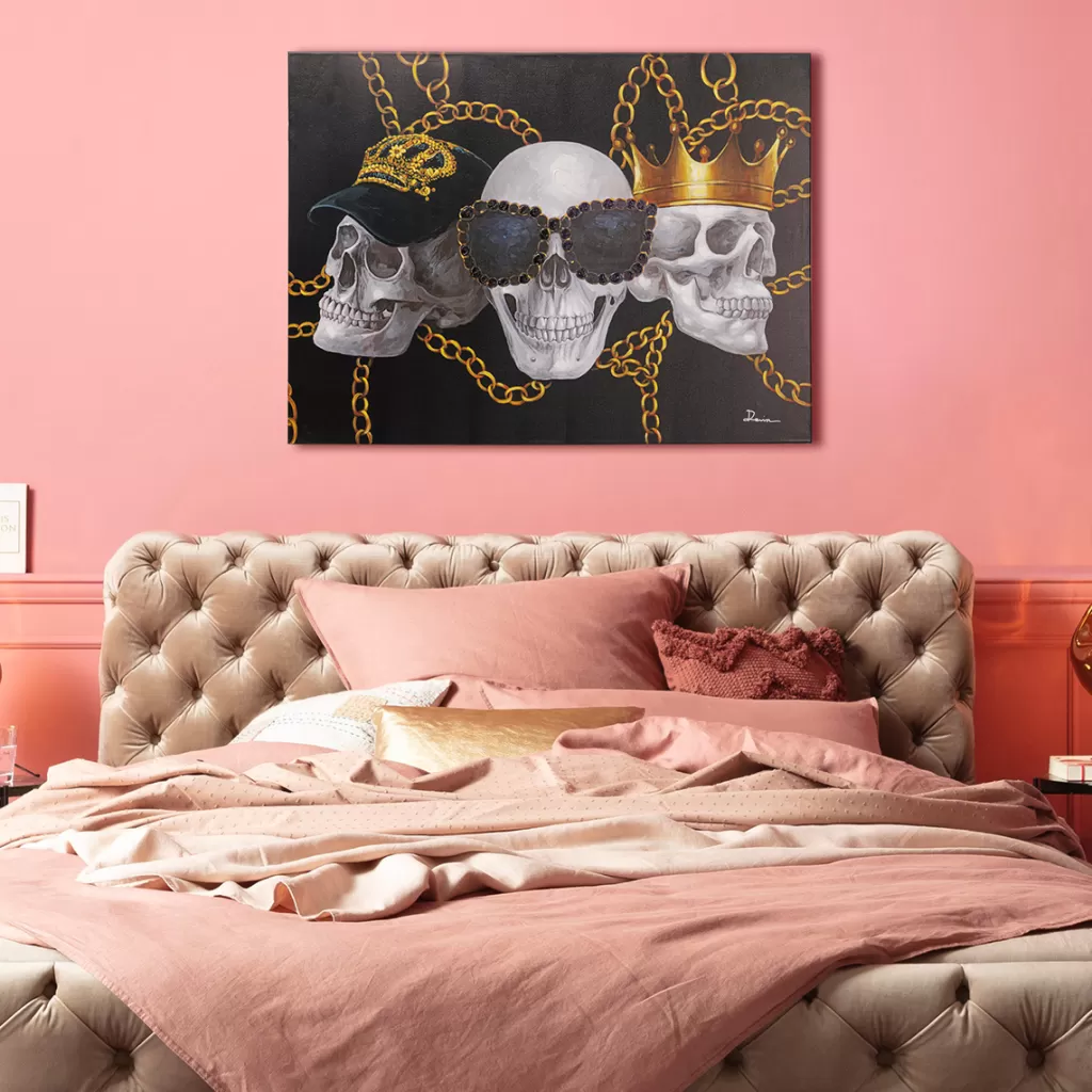Taulut>KARE Design Skull Gang Canvastaulu 120x90cm