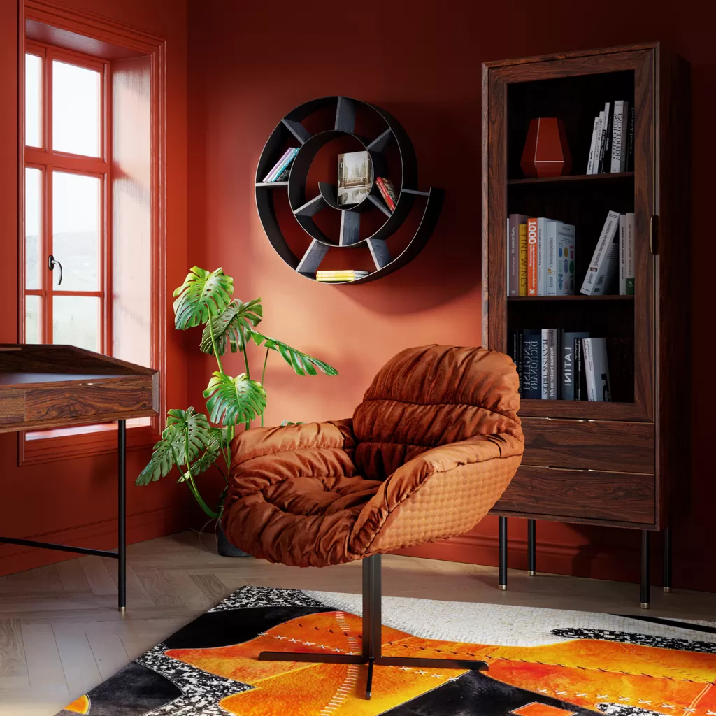 Olohuone | Hyllyt>KARE Design Snail Etana Seinähylly, Hopea/harmaa