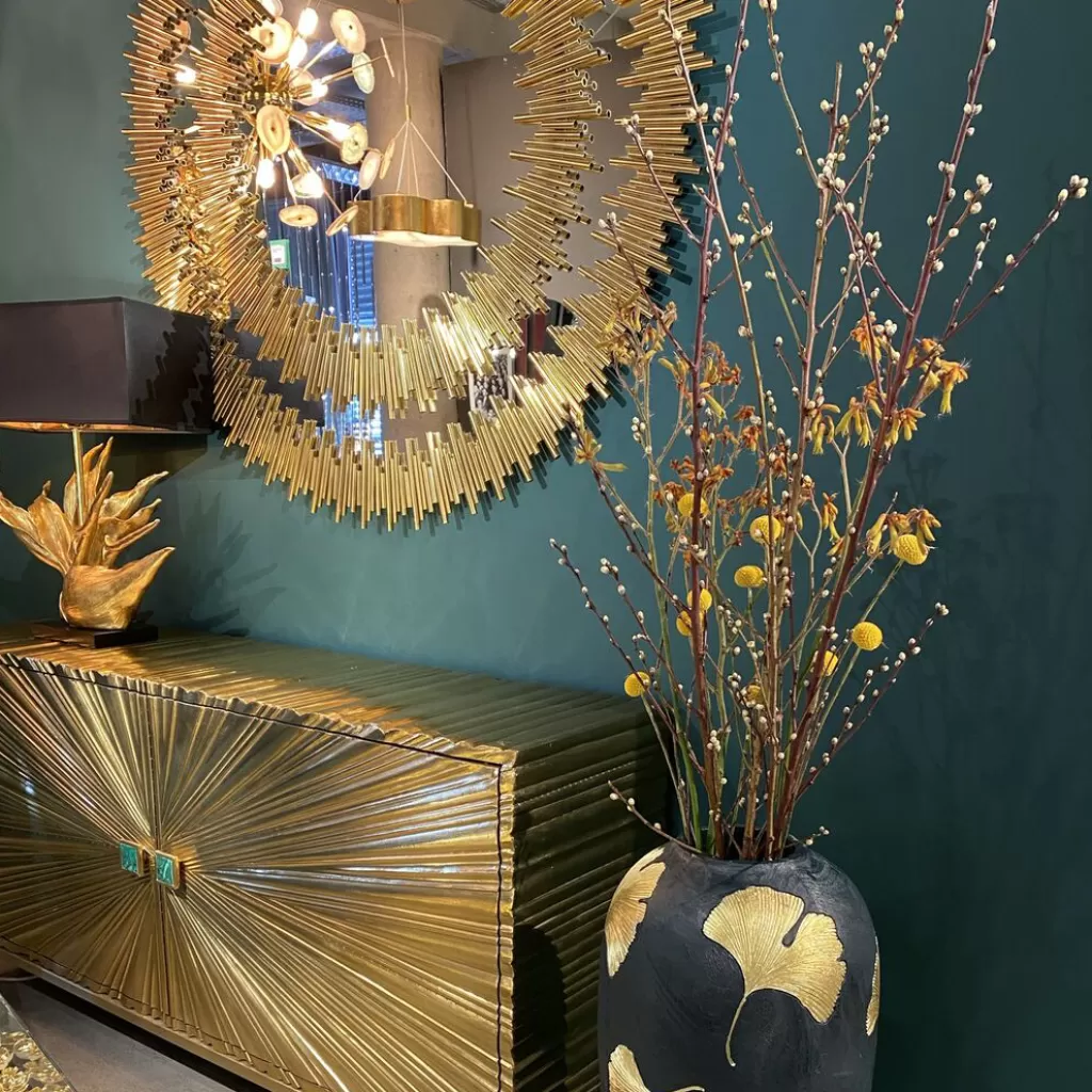 Peilit>KARE Design Solare Gold Peili Ø132cm