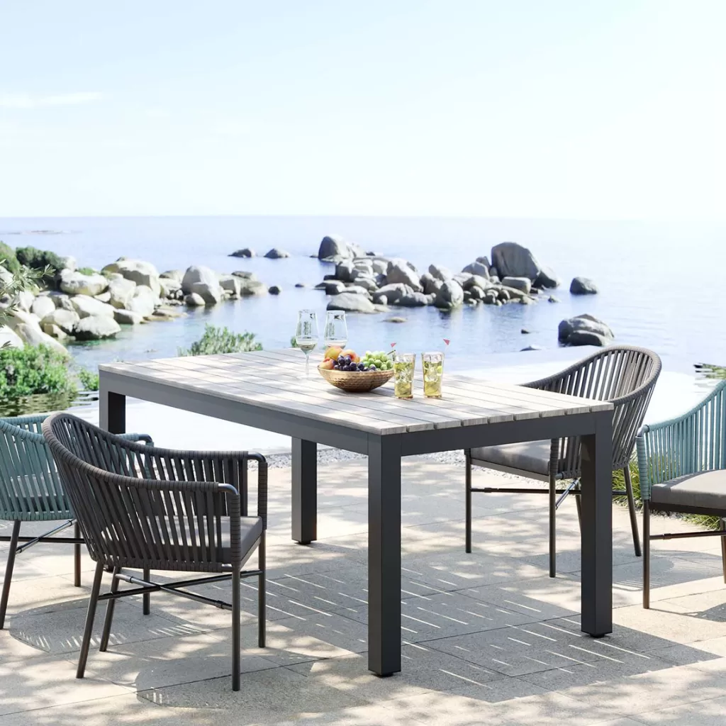 Pöydät>KARE Design Sorrento Pöytä, Ulkokaluste, Harmaa 180x90cm