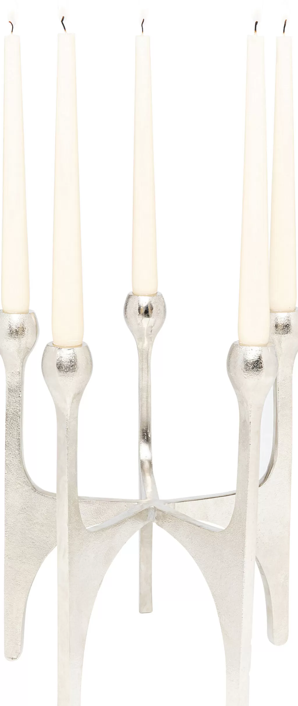 Lyhdyt | Kynttilänjalat>KARE Design Stacky Silver Kynttilänjalka, Hopea 31cm
