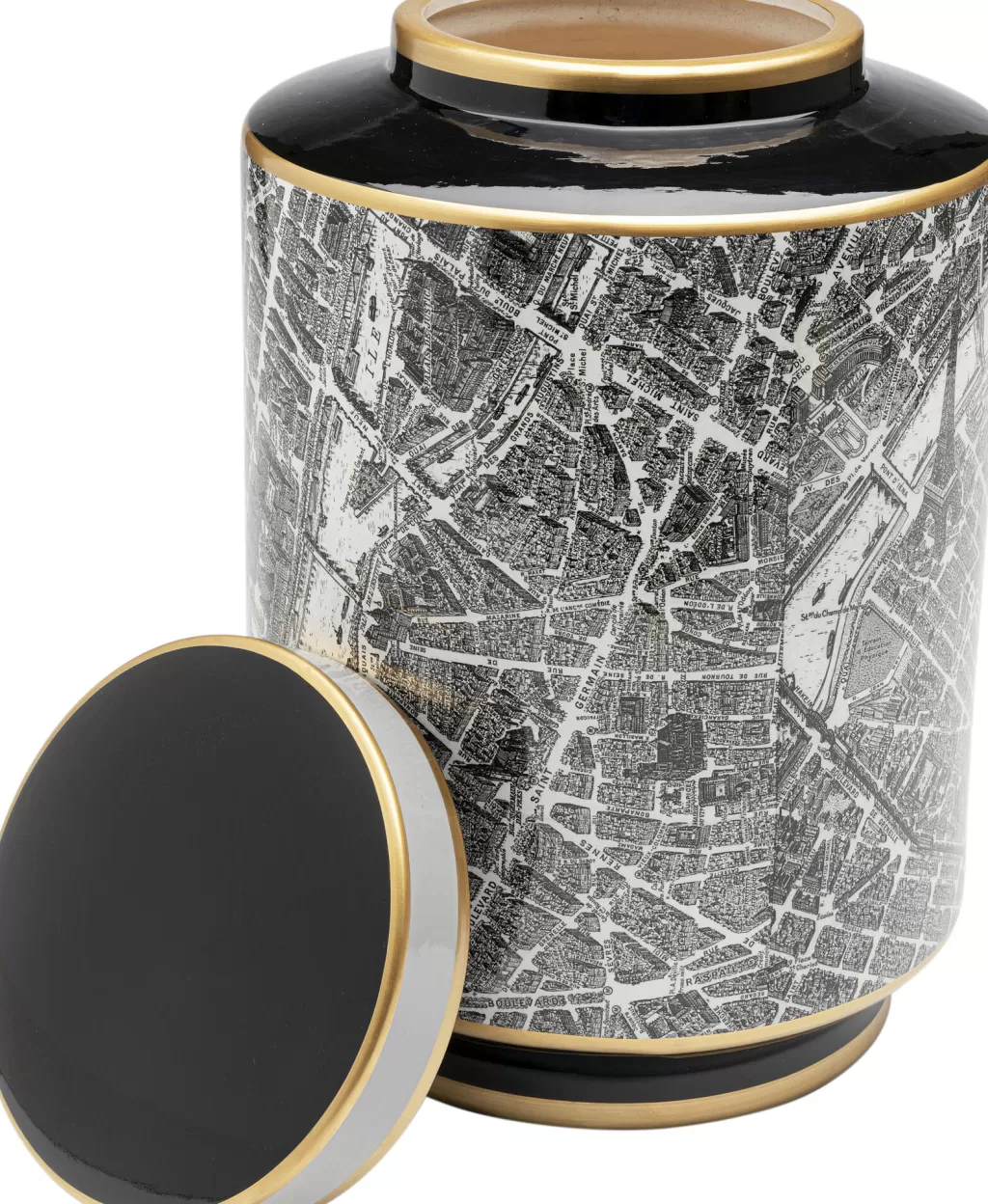 Koriste-Esineet>KARE Design Streets Of Paris Koriste Purkki Ø22cm