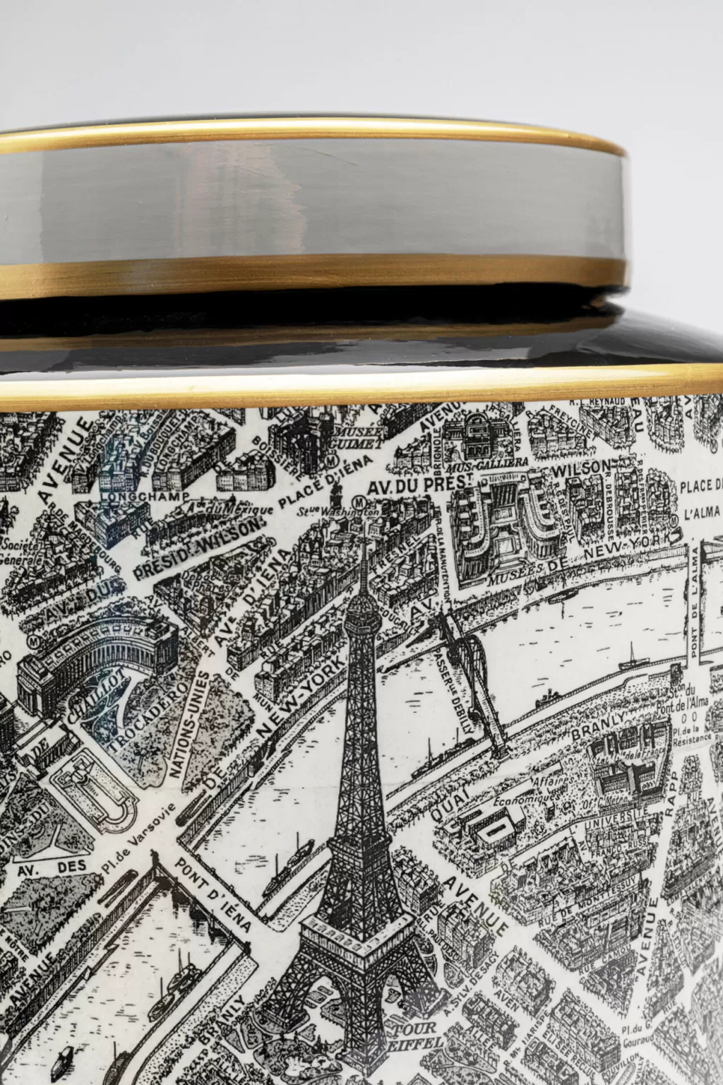 Koriste-Esineet>KARE Design Streets Of Paris Koriste Purkki Ø22cm