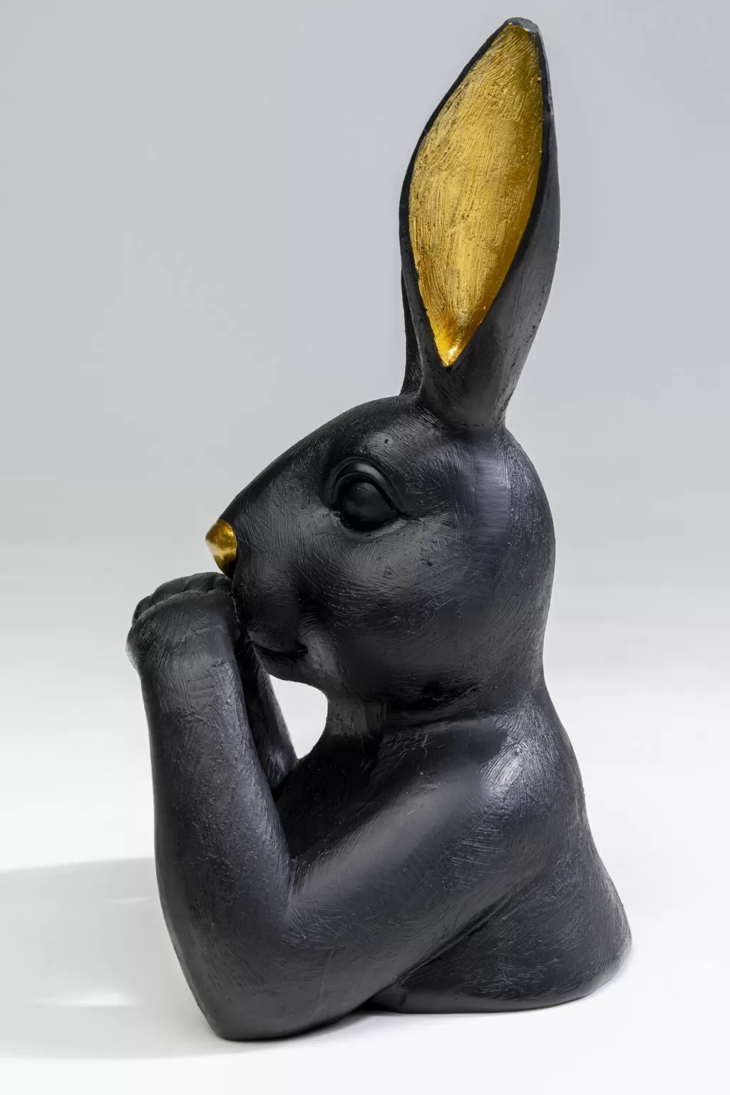 Koriste-Esineet>KARE Design Sweet Rabbit Jänis, Pupu Koriste-esine Musta 23cm