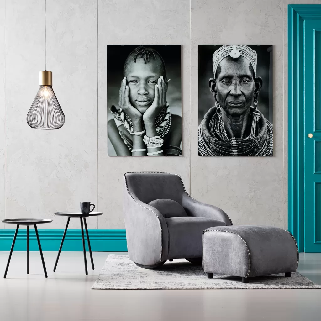 Nojatuolit>KARE Design Swing Ritmo Vintage Keinutuoli, Harmaa