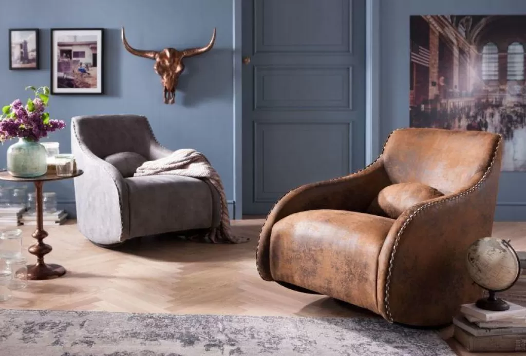 Nojatuolit>KARE Design Swing Ritmo Vintage Keinutuoli, Harmaa