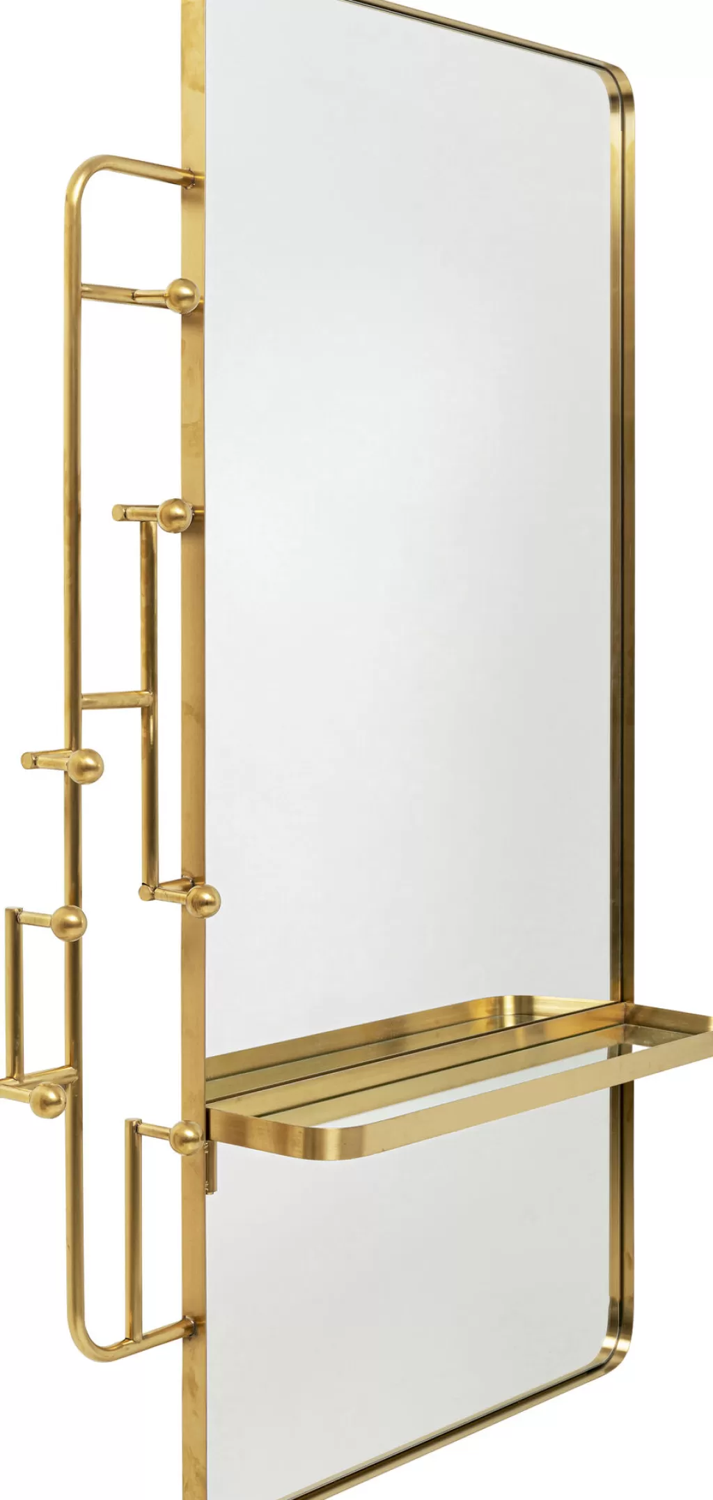 Peilit>KARE Design Tristan Vaatenaulakko Peilillä, Messinki 150x76cm