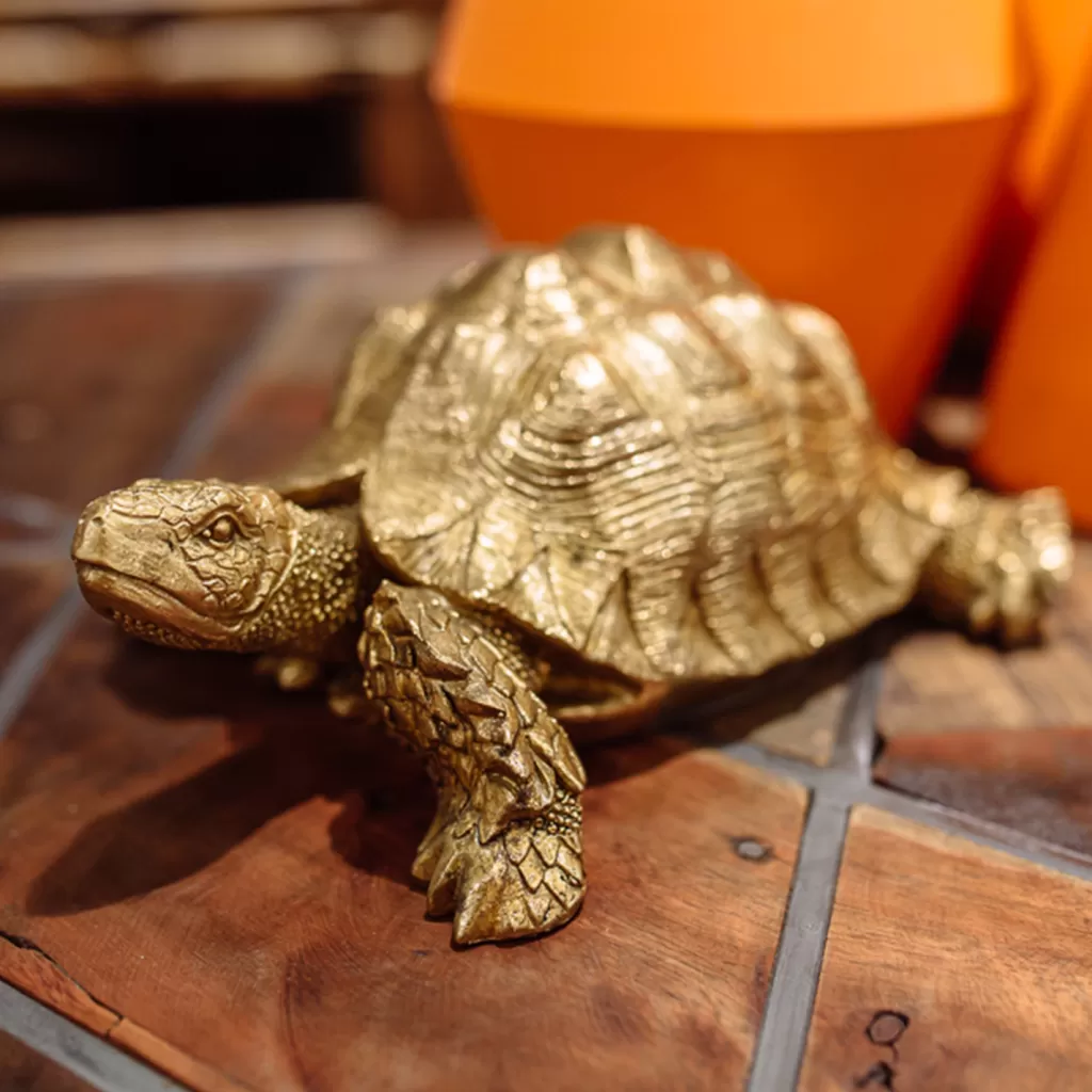 Koriste-Esineet>KARE Design Turtle Small Kilpikonna Koriste-esine, Kulta