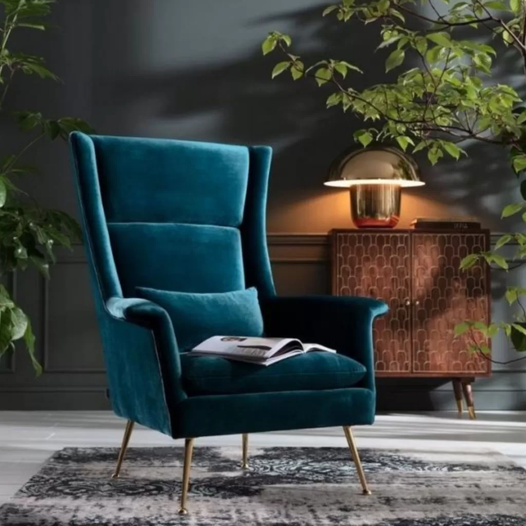 Nojatuolit>KARE Design Vegas Forever Nojatuoli, Sinivihreä