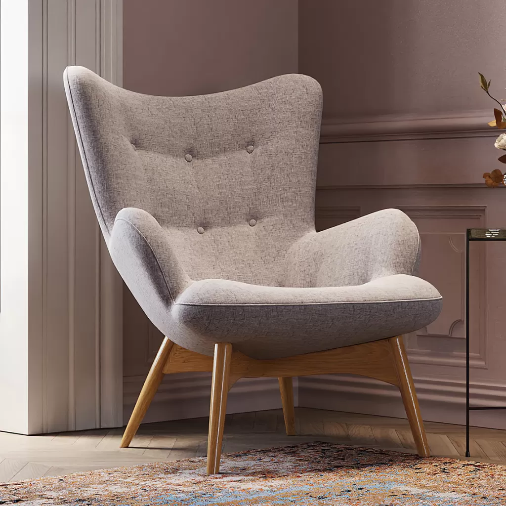 Olohuone | Nojatuolit>KARE Design Vicky Nojatuoli Harmaa