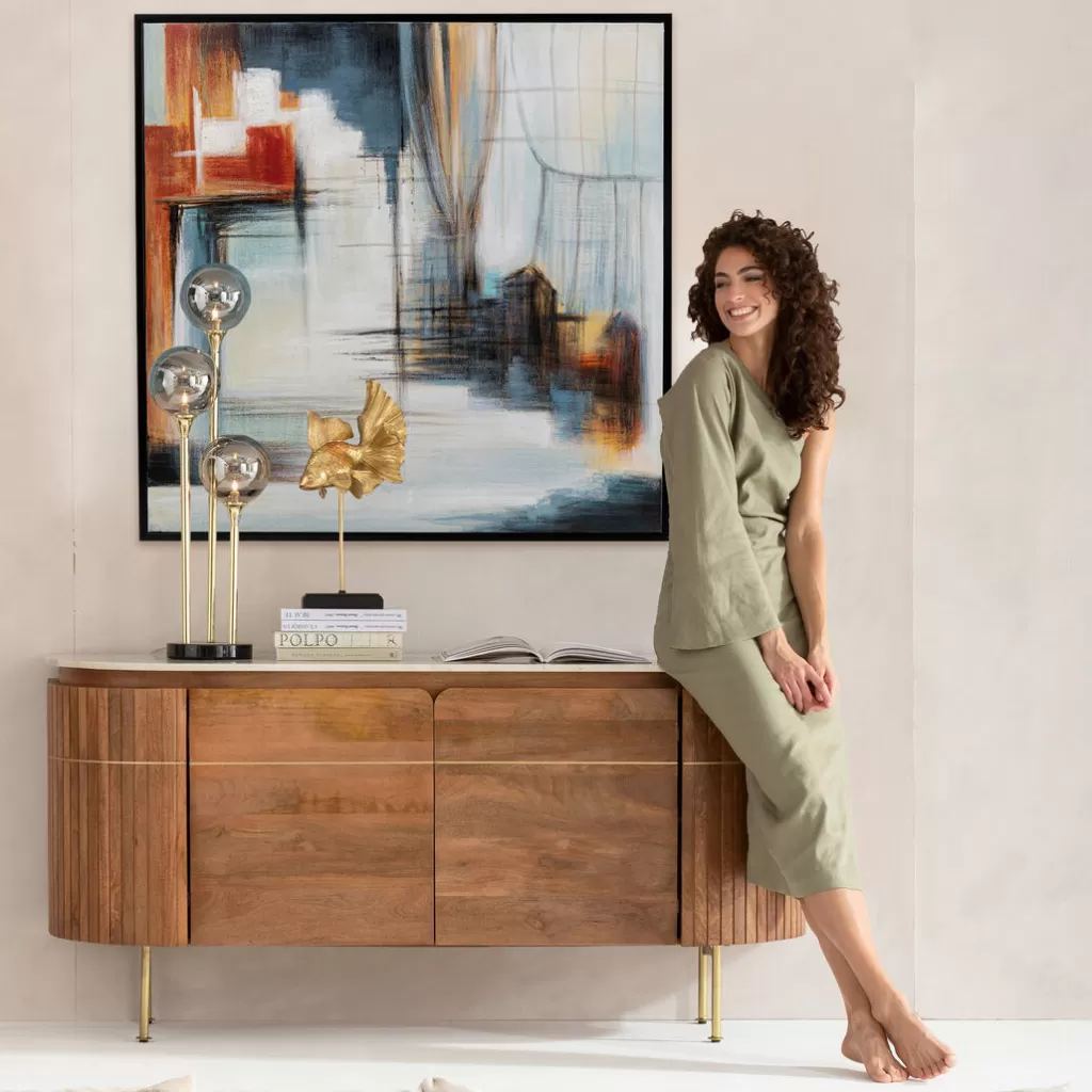 Taulut>KARE Design Visione Front Kehystetty Taulu 100x100cm