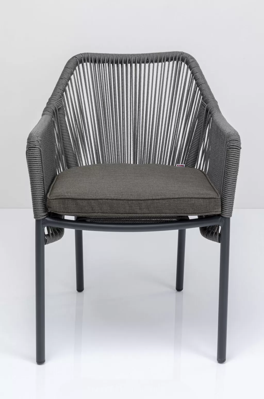 Tuolit>KARE Design Wave Tuoli Käsinojilla, Harmaa