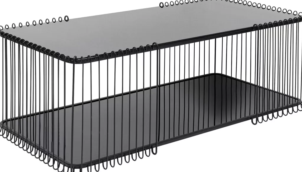Sohvapöydät>KARE Design Wire Double Sohvapöytä Musta 120x60cm