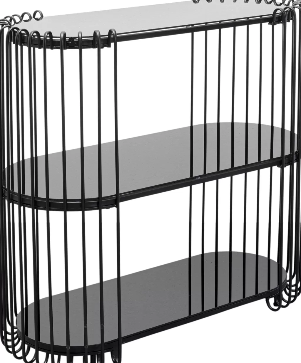 Konsolipöydät Ja Sivupöydät>KARE Design Wire Konsolipöytä, Sivupöytä, Musta 81x78cm