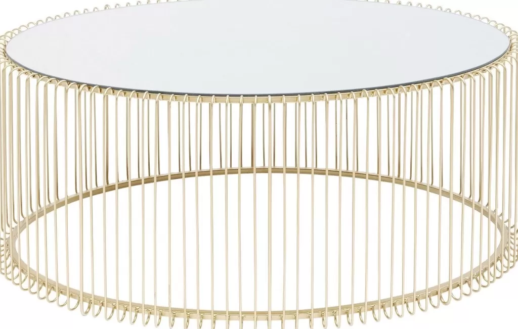 Sohvapöydät>KARE Design Wire Uno Sohvapöytä Messinki 60x90cm
